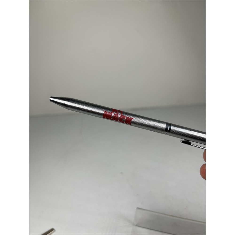 Vintage‎ Mack Truck Pen Chromatic Silver Metallic NEEDS INK